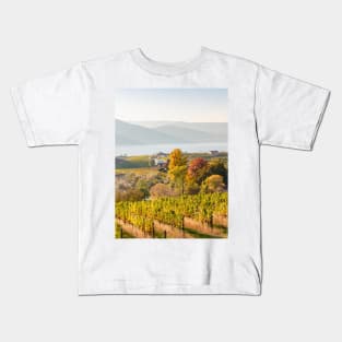 Okanagan Valley Vineyards in October Kids T-Shirt